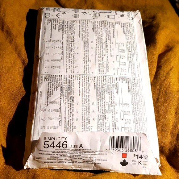 Simplicity 5446 Historic Native American Dress Sewing Pattern Uncut Schewe XS-XL - Picture 7 of 7